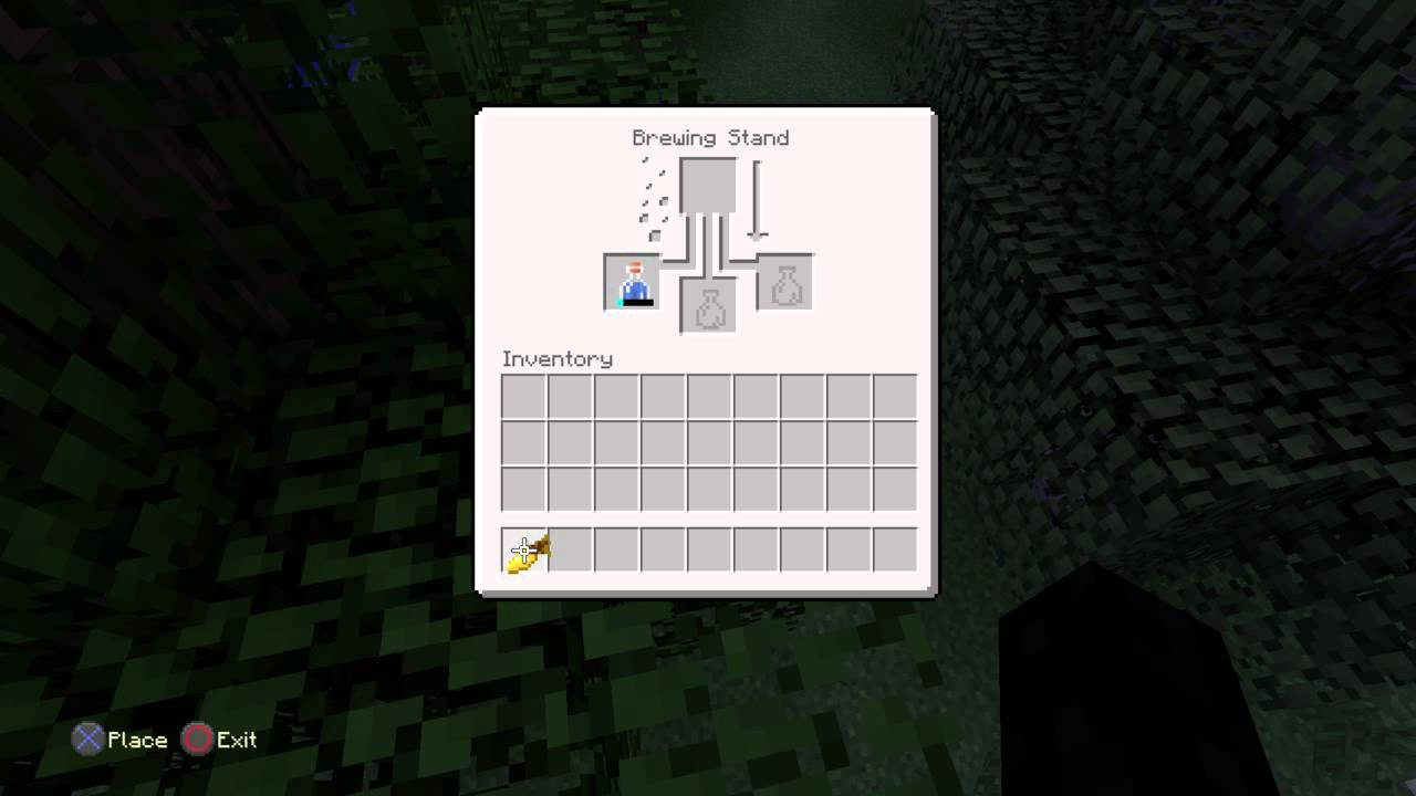 PS4-Minecraft-How to brew a potion of night vision