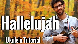 Video thumbnail of "Hallelujah - Ukulele Tutorial With Picking Play Along"