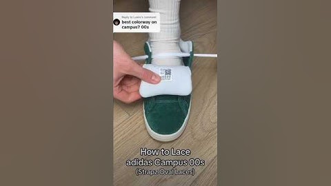 How To Lace Addidas Campus 00S#amazing #sneakers #crazyshoes
