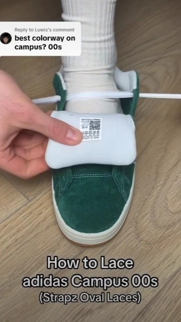 How To Lace Addidas Campus 00S#amazing #sneakers #crazyshoes