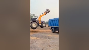 Tractor Loader Leggy Run #automobile_#automotiveedit_#aivfx#ai#aivideo#shortvideo #aiedits#jcb#bus