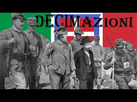 Le decimazioni italiane durante la prima guerra mondiale