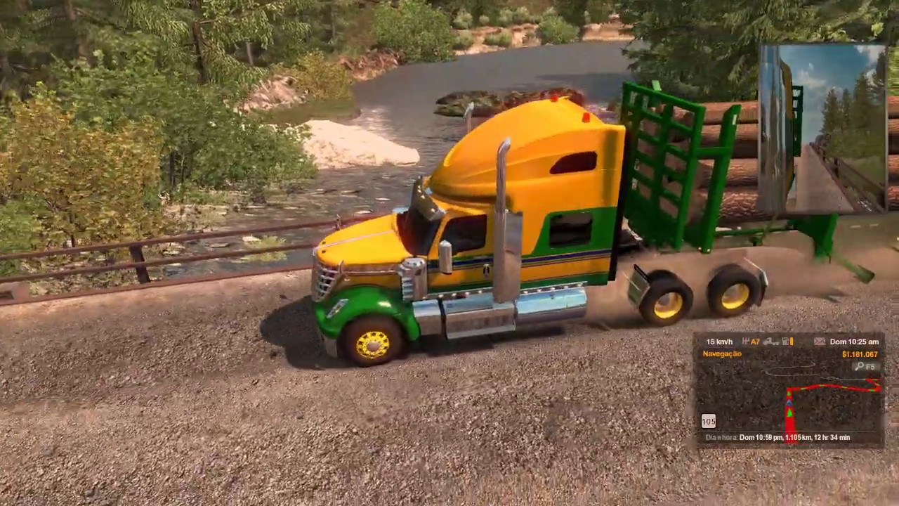 Download American Truck Simulator Carga de Troncos vamos lá
