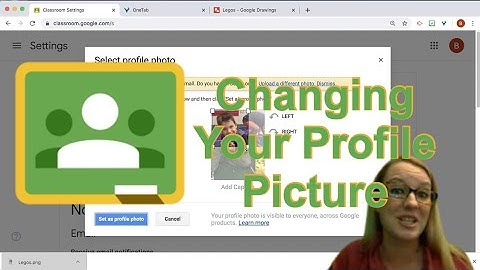 Changing your profile picture in Google Classroom