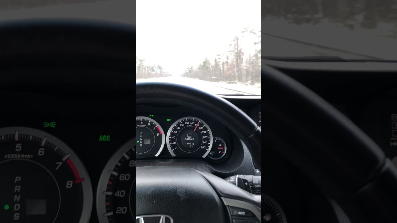 Расход топлива Хонда Аккорд 8 - 160 км/ч | Honda Accord Tourer 8 - YouTube