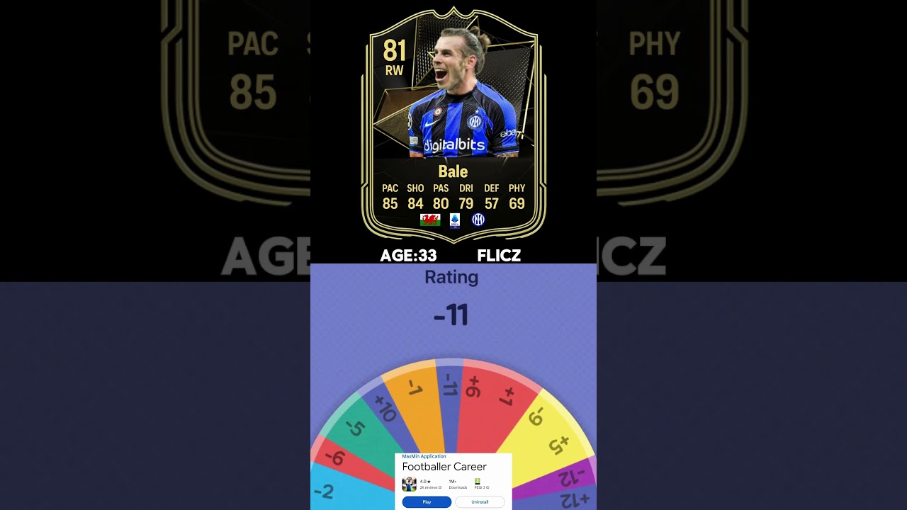 BALE | Reverse Career Path Evolution on FIFA! 