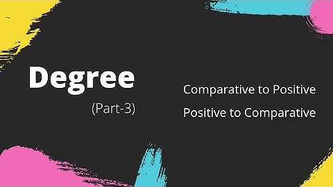 Degree/Comparison of adjectives ll Part -3 ll Learn with Kamrul Hasan ll Md. Kamrul Hasan