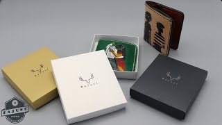 How to make custom DIY packaging box for your small business (leather wallet) (Free PDF pattern)