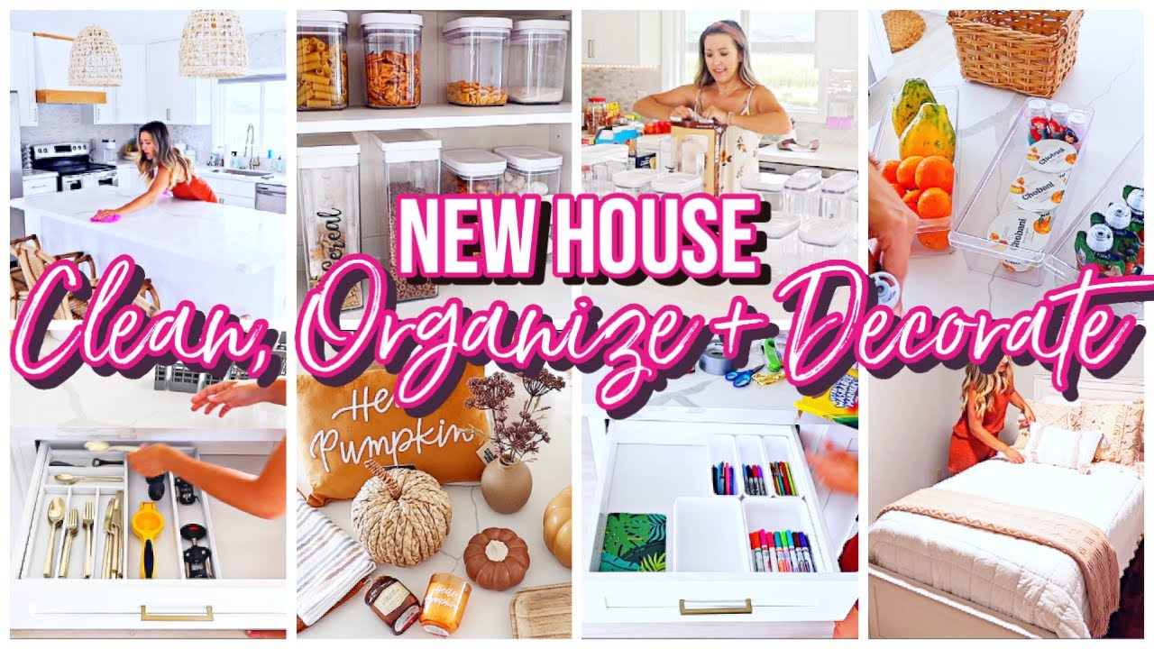 NEW HOUSE EXTREME ORGANIZE CLEAN COOK + DECORATE WITH ME@BriannaK ...
