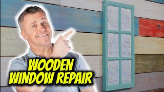 Repairing A Damaged Wooden Window Frame Using 3C's 2 Part Wood Repair