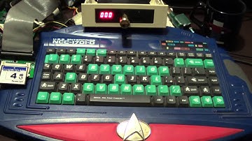 atom DOS demo Star Trek keyboard gotek USB floppy emulator 486