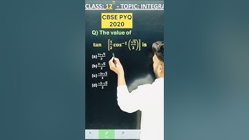 1 MARKS Question #cbsepyq2020   #CBSE2025 #cbsepyq2024 #inverse_trigonometric_function class12