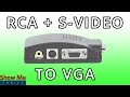 RCA & S-Video To VGA Converter - Quickly Change Video Signals #47-300-009