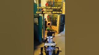 maling ketangkap basah warga saat beraksi. #shorts
