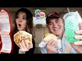 LETTING THE PERSON IN FRONT OF US DECIDE WHAT WE EAT FOR 24 HOURS!