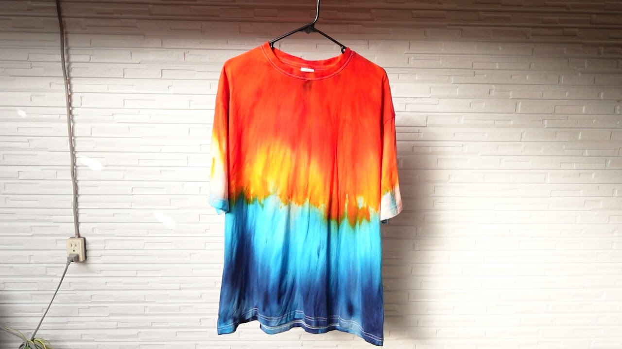 ice dye tutorial double cup (separate colours)