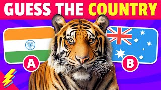 Guess The Country by The National Animal