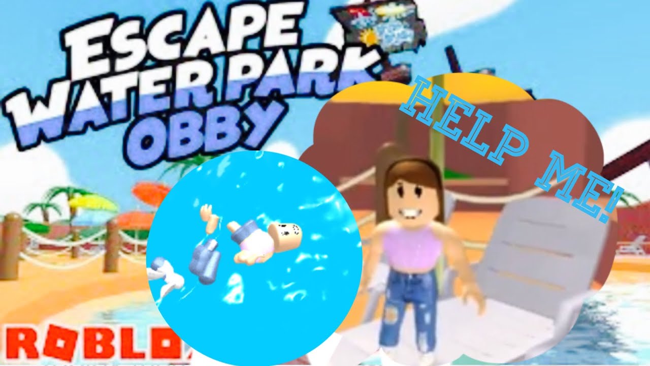 Escape The Water Park Obby Roblox Gaby Glow Youtube - roblox escape the waterpark obby