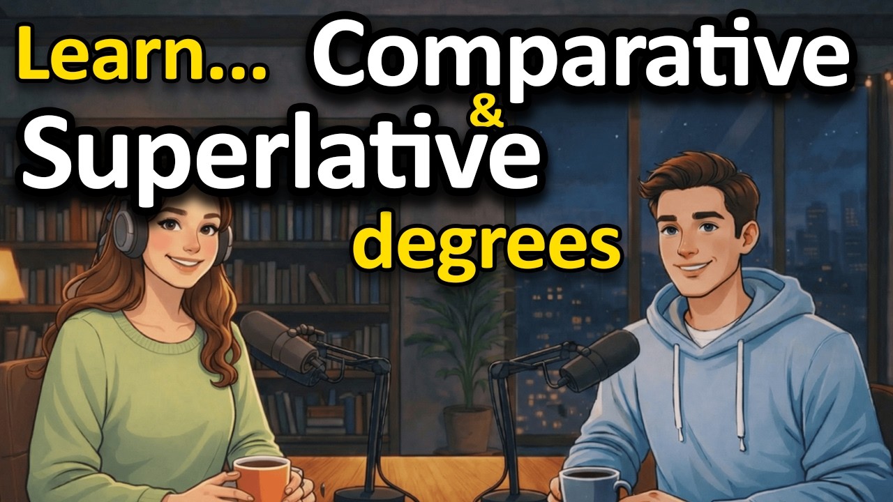Learn Comparative and Superlative Degrees in English | Easy Grammar for Beginners (A1–B1)