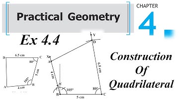 Chapter 4 Practical Geometry || Exercise 4.4 & Basic || Class 8 Maths RBSE CBSE NCERT