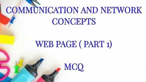 PG TRB CS- WEB PAGE (PART 1) MCQ