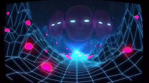 Retro Space loop Cinema 4D animation