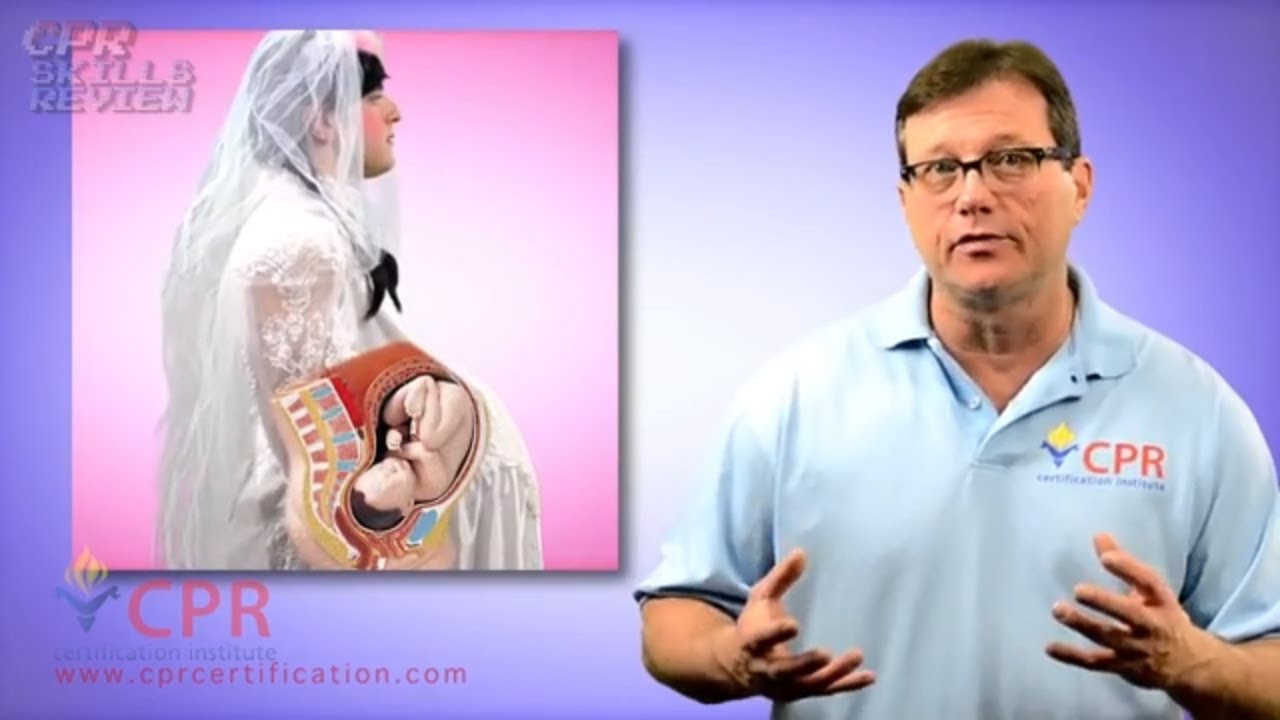 Pregnant Choking Victim Heimlich Maneuver Cpr Certification Institute Youtube 