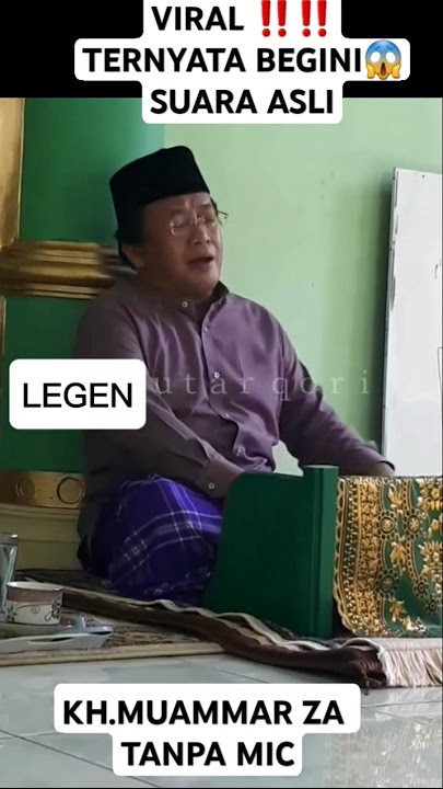 VIRAL‼️.SUARA ASLI KH.MUAMMAR ZA TANPA MIC.MEMANG SANGAT MERDU.#shorts #qori #muammarza