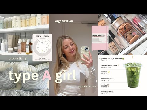 TYPE A GIRL VLOG Organization Discipline Staying On Track