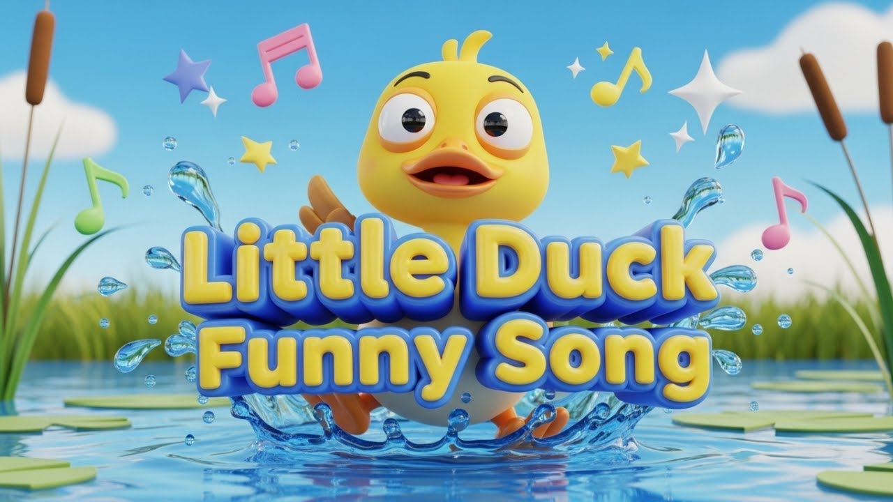 Little Duck Funny Song 🦆😂🎶 | Cute & Silly Animal Song for Kids | Kids Songs & Nursery Rhymes