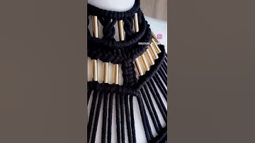 Black Macrame Set for music festival #macramedress #handmade #festivaloutfit
