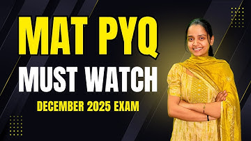 MAT Previous Year Question Paper | Logical Reasoning Full Solutions | Must Watch Before MAT 2025!