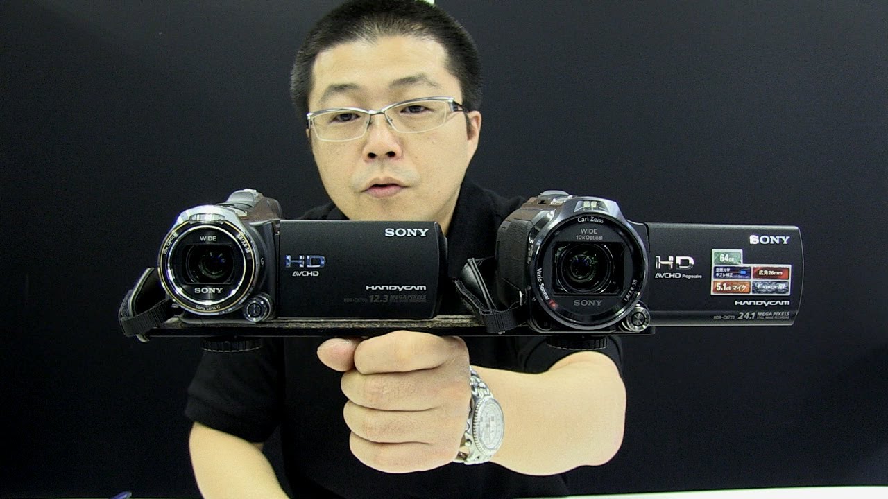 HDR-CX720V空間光学手ブレ補正とHDR-CX700Vアクティブモード比較 - YouTube