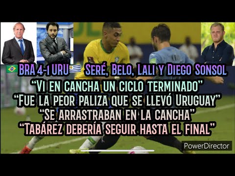 DEBATE LAPIDARIO sobre URUGUAY tras 4-1 ante BRASIL y continuidad de TABÁREZ con Seré y Belo 🎧