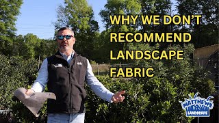 Why We Dont Recommend Landscape Fabric
