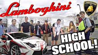 Driving My Lamborghini To High School Part 2! Funny Supercar Reactions!!