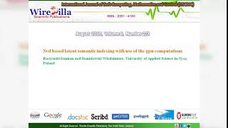 International Journal of Soft Computing, Mathematics and Control (IJSCMC)