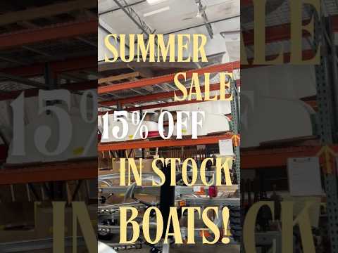 ⁣Save 15% off ALL InStock Boats