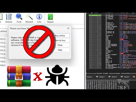 How to REMOVE WinRAR LICENSE POP-UP by YOURSELF using x64dbg