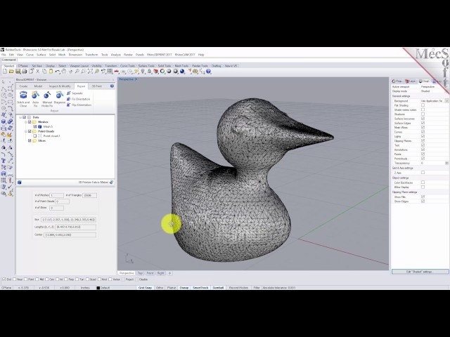 Rhino3DPRINT 2017 Quick Start #1, Point Clouds