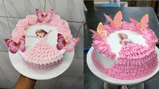 Princess Barbie Doll Cake Design | Sofia The First Cake | Pink Butterfly Cake Decoration Idea