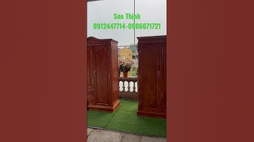Tủ áo 3 buồng 4 cánh gỗ Hương Đá hoàn thiện đẹp
