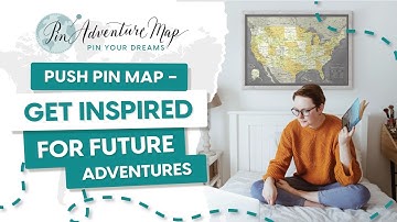 Maps of United States in multiple colors - Push pin map to mark travels -  Pin Adventure Map