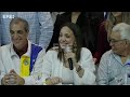 María Corina Machado dice que será candidata en unas "elecciones limpias y libres"