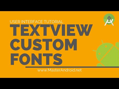 Learn android app development - TextView Custom Fonts -How to change textview font? [TextView part3]