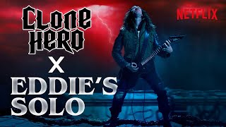 Eddie Munson plays Metallica's "Master of Puppets" on Clone Hero