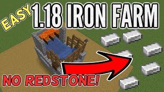 Easy Iron Farm for Minecraft 1.18 : No Redstone!