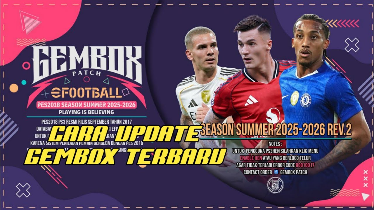 CARA UPDATE GAME BOLA PAKAI SAVEDATA DI PS3