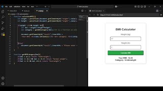 BMI (Body Mass Index) Calculator using HTML, CSS & JavaScript | Simple & Responsive