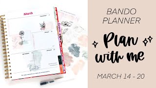 Plan with Me // Bando Planner // March 14 - 20
